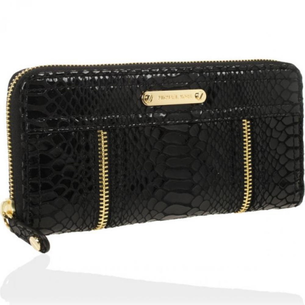 Michael Michael Kors Moxley Python Continental Zi… - image 2